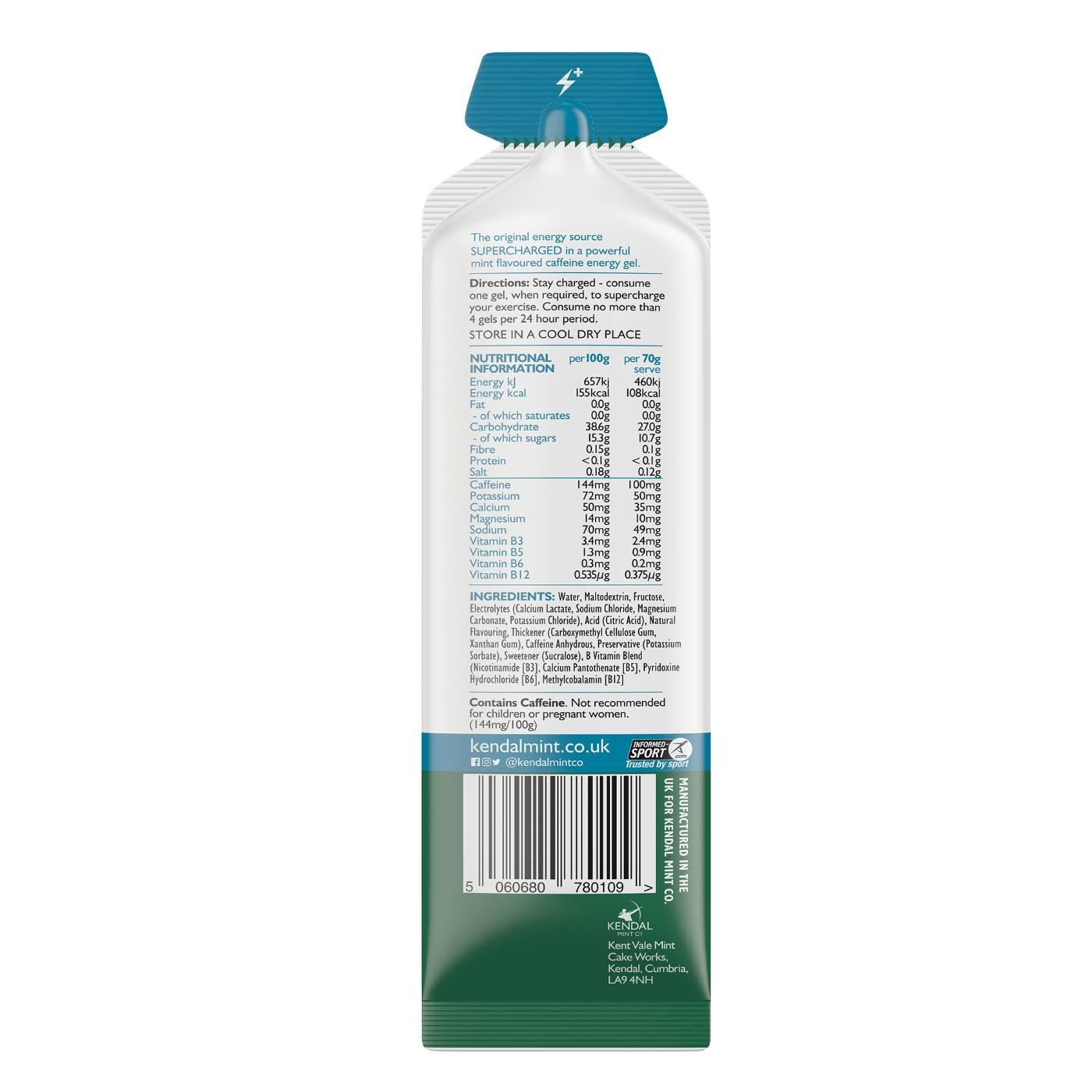 KMC NRG GEL+ Mint Flavour Caffeine Bundle L (48x70g Gels)